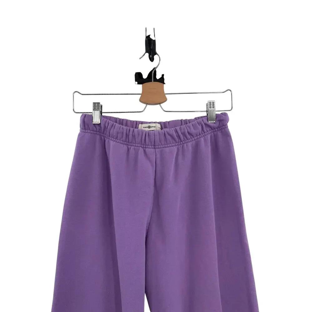 Tory‎ Sport Purple French Terry Jogger Sweatpants Elastic Waist Size XS